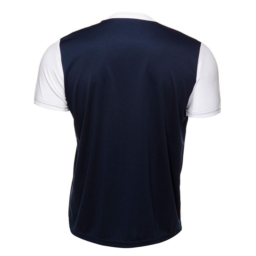 Playera de Futbol Cuello Redondo Azul Rayados