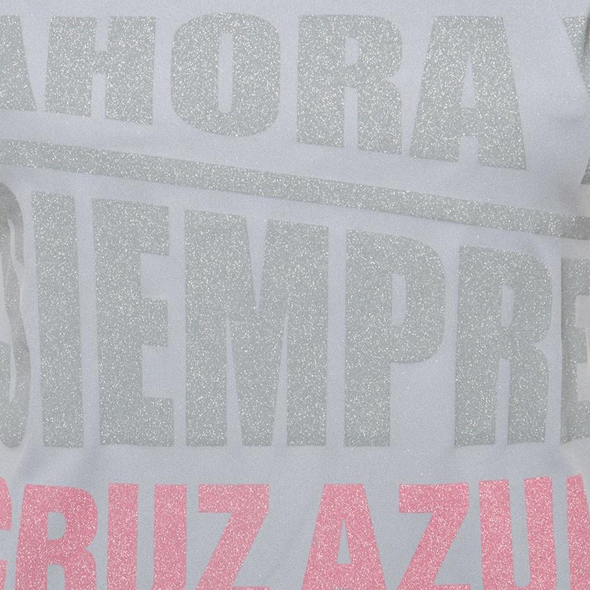 Tela playera de futbol cruz azul mujer