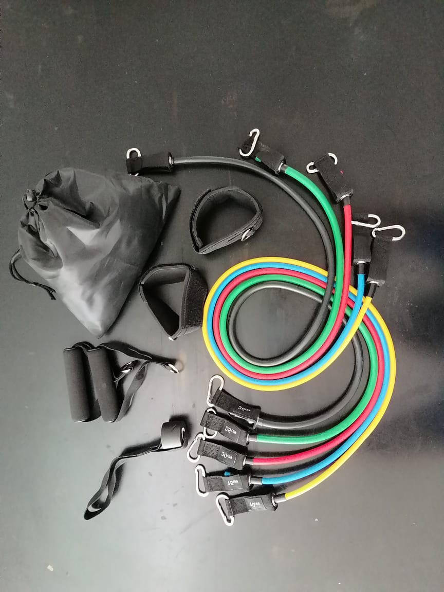 Ligas de resistencia para ejercicios en casa