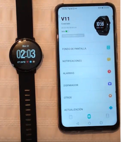 Smartwatch best sale v11 español